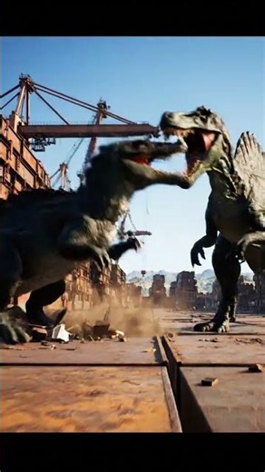 Deinosuchus vs Spinosaurus — Southeast Asian Muddy Marsh Fight #shorts