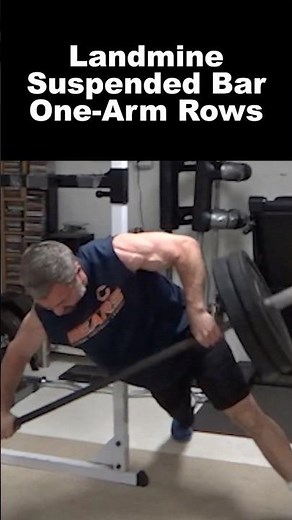 Insane landmine barbell row exercise...