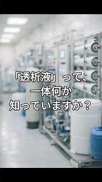 透析液の正体、知っていますか？
