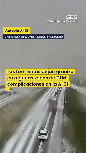 ⛈️ Las #tormentas dejan #granizo en varios puntos de #CLM
