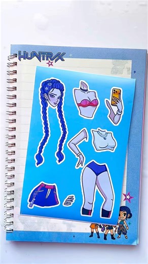 Rumi x Sticker book x Paper DIY #usa #diy #stickerbook #papercraft #rumi #kpopidol #trend #viral