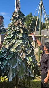 From indigenous and recycled materials to a symbol of unity. This tree was made with teamwork, creativity, love kag may gamay nga ugtas😅 | Ruby Ruby