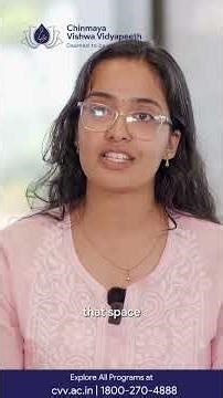 CVV Has All The Answers | Meenakshi | B.Sc. (Psychology) | Alumna | Chinmaya Vishwa Vidyapeeth
