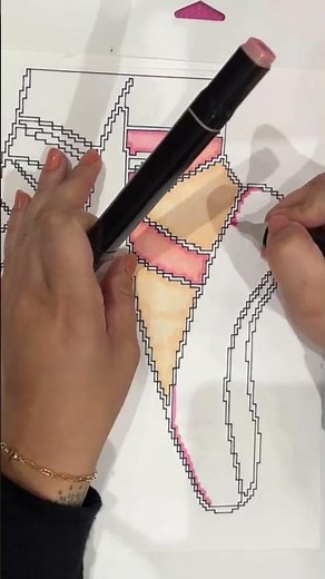 Coloring Ballerina slipper cricut pixel art