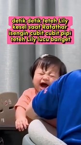 3.5M views · 74K reactions | Gemes banget, teteh Lily lagi kesal pipinya di cubit Aa Rafathar 殺❤ #rafathar #Lily #rayyanza #cipung #ajjahe | Cipung The DAILY | Facebook