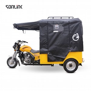 [Hot Item] 2023 Hot Sales Sonlink Tuk-Tuk for Passengers 150cc Semi Open Motorized 3 Wheels Tricycle
