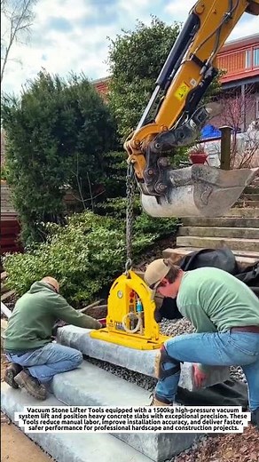 Vacuum Stone Lifter Tools Install 1500kg Concrete Slabs Faster with High-Pressure Vacuum System