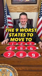 94K views · 259 reactions | The 9 Worst States to Move To. A person played a game where they had to guess the top 9 answers. This original video was produced by Rick Lax and Alex Z | Challenge Accepted | Facebook