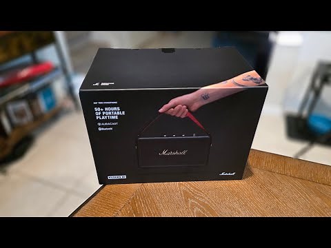 Marshall Kilburn III Portable Bluetooth Speaker - Black & Brass