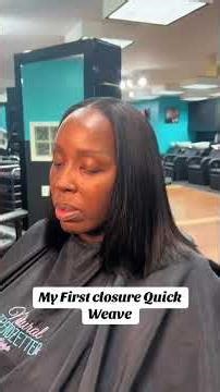 Closure Quick Weave #quickweaves #hairtutorial #shorts