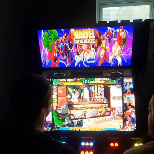 43" - 4 player game with 34" Top Active Marquee screen! Challenge your friends to any fighting game ever made! Includes ALL arcade and classic console games! Up to 80,000 games possible! If you like what you see PM me here on Facebook or e-mail me at arcadesrfun@hotmail.com | Arcades R Fun