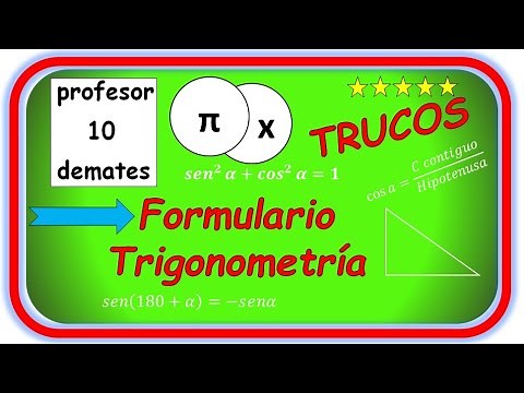 👉 Trigonometry Formulas 🔥 TRICKS [4 ESO 1 Baccalaureate] from scratch (sine cosine tangent)