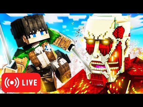 Shingeki No Craft Server / Minecraft 🔴Live