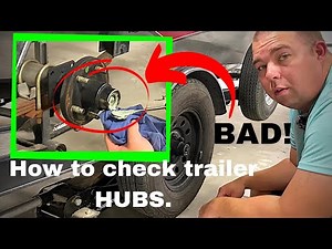 Checking Boat Trailer Hubs On My Bass Tracker Pro Team 175 TXW (Standard Boat Maintenance)