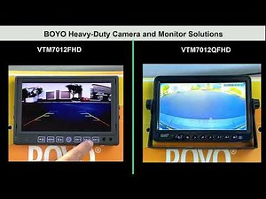 BOYO Heavy duty cameras and monitors - VTB301CA, VTB301HD, VTM7012FHD and VTM7012QFHD
