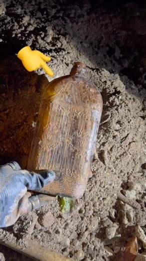 Lost for Almost 100 YEARS at OLD Garbage Dump - Bottle Digging 🔥 #shorts #history #vintage