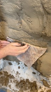 Adding rock texture with stamping 🪨 #tools #tool #rockreplica #RockArtistry #rockscapesofcanada #quikrete #fauxrock #construction #design #decorativeconcrete #fakerock #artificialrock #texture #stamps #stamping #concrete #rockwall #art #artist | Rockscapes