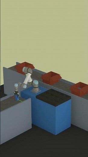 Demostración Pick And Place con UR5e en Webots + URSIM #universalrobots #robotica