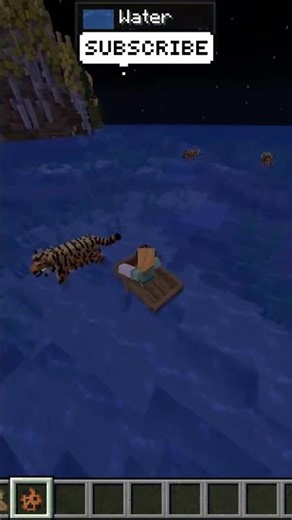I tried catching a tiger in minecraft