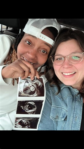 Come to our first baby appointment with us 🫶🏾 #pregnant #pregnancy #wlw #foryoupage #baby