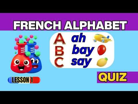 Learn French Alphabet Fast | French Letter's Pronunciation Guide + Example Words | Alphabet Français