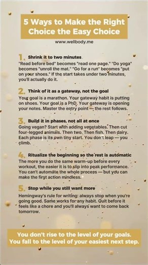 5 Ways to Make the Right Choice the Easy Choice