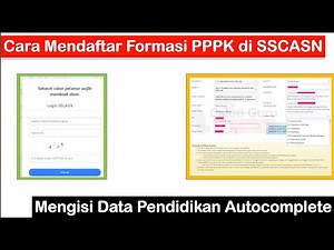 How to Register for PPPK by Selecting a Formation and Filling in the Autocomplete Education Histo...