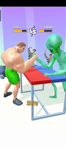 🔥Bodybuilder Vs Alien🔥 Arm Wrestling 😯 Muscle Rush #games #shorts #action