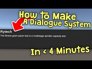 How to Make Dialogue System in Under 4 Minutes in Unity