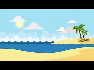 Simple Beach - Background Loop - Full HD - Free to Use