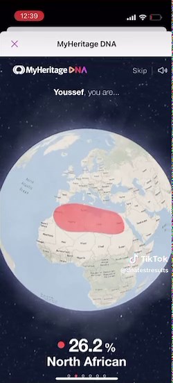 MyHeritage dna test result - egyptian - NOT MINE!! #MyHeritage #dnatest #egypt #egyptian #مصر