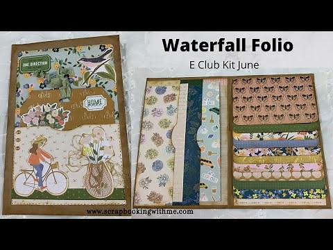 QUICK AND EASY WATERFALL FOLIO JOURNAL START TO FINISH TUTORIAL