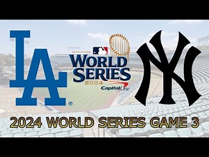 Dodgers vs Yankees - World Series 2024 Game 3 Full Game Highlights (MLB The Show 24 Sim)
