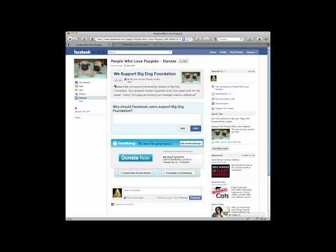 Install a Donate Button In Your Facebook Page