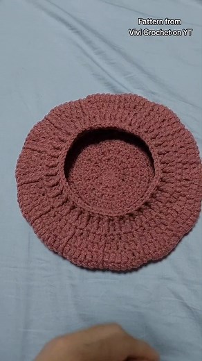Crochet Beret Tutorial with Milk Cotton Yarn | Handmade Small Business