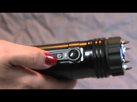 ZAP Light Extreme Stun Gun / Flashlight -- 1 Million Volts with Spike Electrodes
