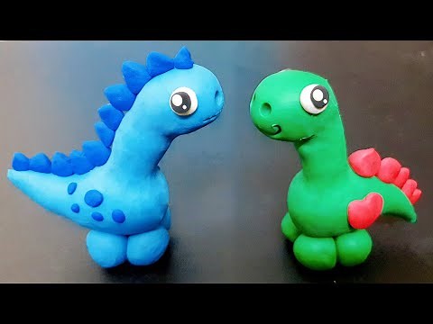 Dinosaur Clay Tutorial - Dinosaur Clay Making Dinosaur Clay Art creative clay