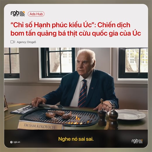 “CHỈ SỐ HẠNH PHÚC KIỂU ÚC”: CHIẾN DỊCH BOM TẤN QUẢNG BÁ THỊT CỪU QUỐC GIA CỦA ÚC Meat & Livestock Australia (MLA - Tổ chức ngành công nghiệp thịt và chăn nuôi quốc gia của Úc) vừa ra mắt chiến dịch Summer Lamb thường niên, tôn vinh thịt cừu như món ăn gắn kết người Úc lại với nhau. Thực hiện bởi agency Droga5, chiến dịch đã thẳng thắn “đối thoại” với Chỉ số Hạnh phúc Thế giới. TVC bom tấn năm nay do đạo diễn Dave Wood thực hiện qua Good Oil, khai thác thông tin Úc tụt xuống vị trí 11 trên bảng x