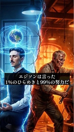 【テスラ vs エジソン】天才を分けた“思考の差”｜ニコラ・テスラ｜トーマス・エジソン｜思考｜