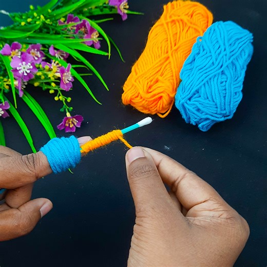 Hand Embroidery Amazing Easy Brazillian Flower Making trick with Finger | Sewing Hack | Rana Craft