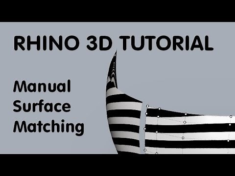 Rhino 3D Tutorial: manual surface matching