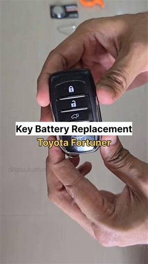 DIY - Toyota Fortuner Key fob battery replacement