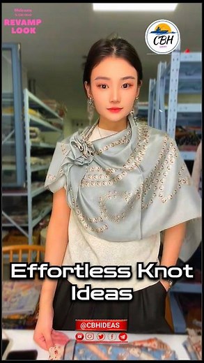 how to tie a long scarf around your neck