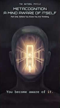 Metacognition _ A Mind Aware Of Itself .1. Before You Know You Are Thinking. #psychology #science