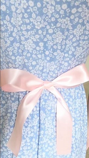 How to tie a bow 🎀 on the dress perfectly | 蝴蝶结绑法 #ribbonbow #蝴蝶结