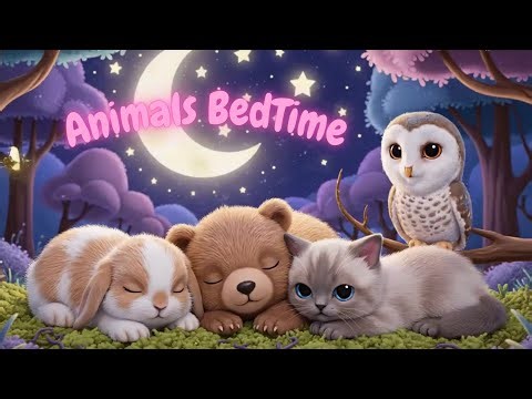Magical Night with Sleepy Animals 💤 Peaceful Bedtime Story 🌙