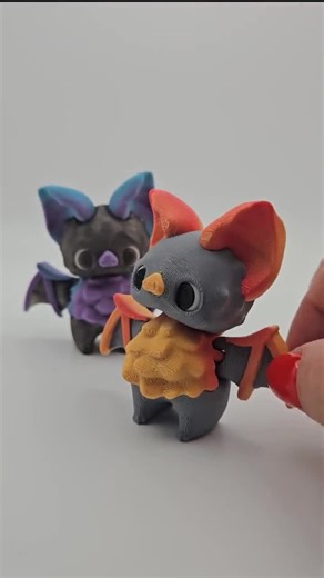 Halloween Pixie Bat | 3D Printed Articulating Flexi Fidget - Etsy
