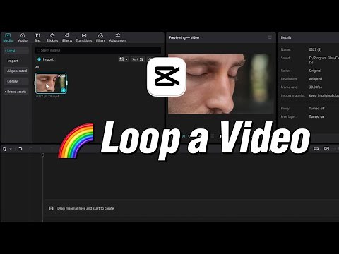 CapCut PC Tutorial: Looping a Video Made Easy!
