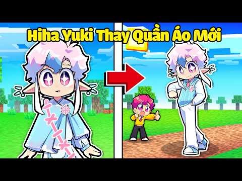 Hiha Thay QUẦN ÁO MỚI cho Hiha Yuki Trong Minecraft 😍🤩