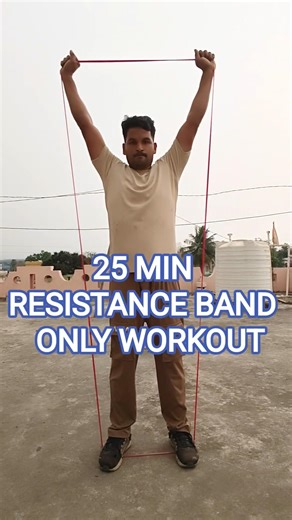 25 MIN RESISTANCE BAND ONLY WORKOUT#shortvideo #viral
